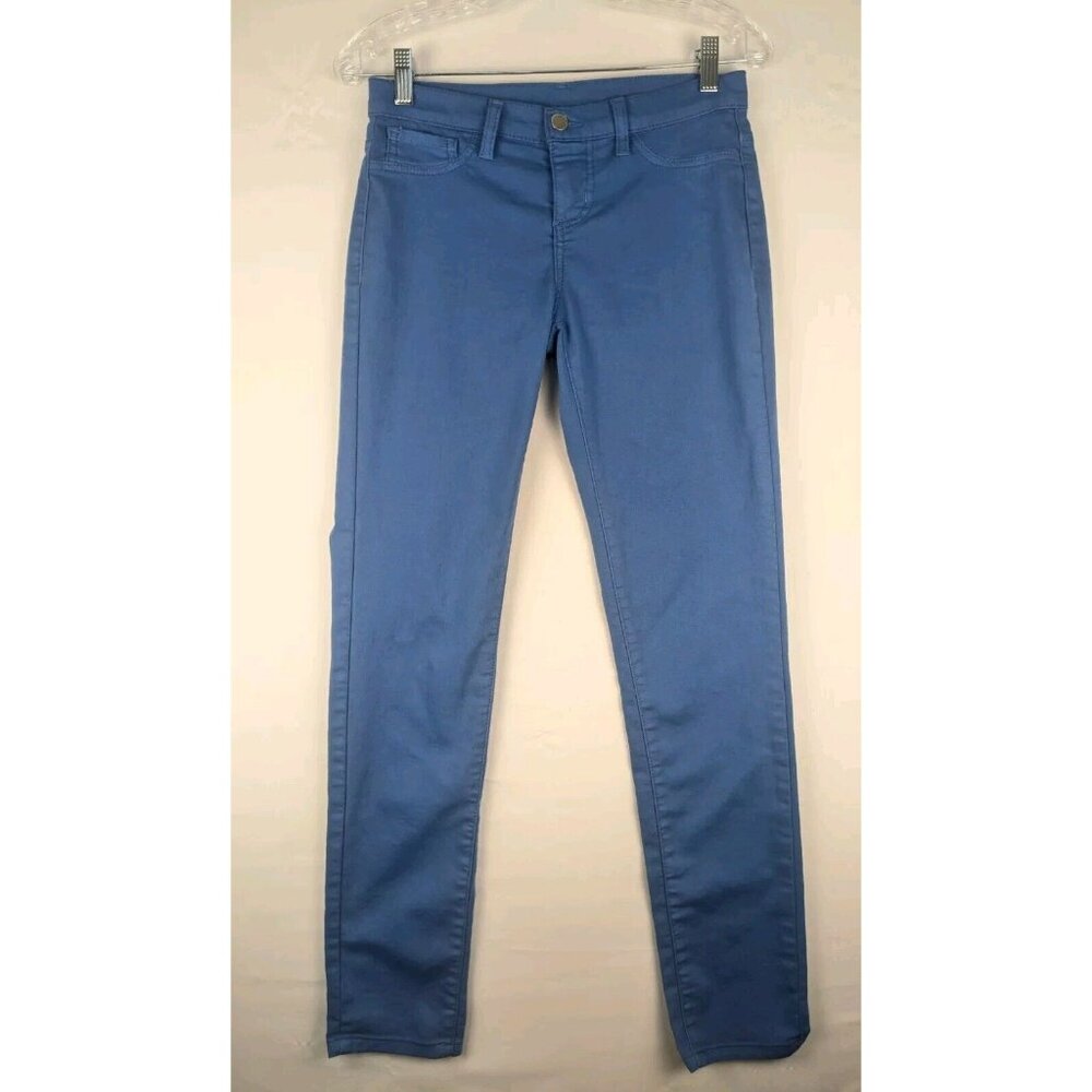 Francesca’s Birdcage Pants Women's‎ 27 Turquoise Blue Skinny Stretch USA Made